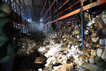 Удар Росії по складу ООН у Дніпрі знищив велику партію гуманітарної допомоги /Фото 1