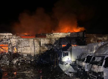 Росія дронами знищила депо та відділення «Нової пошти» на Одещині (фото, відео) /Фото 3