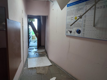 Офіс «5 каналу» зазнав пошкоджень через російську атаку на Київ (фото) /Фото 2