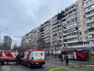 В многоэтажке в Соломенском районе Киева более 30 пострадавших из-за российской атаки (фото) /Фото 1