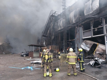 M-TAC после ракетного обстрела