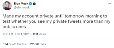 Маск закрив свій обліковий запис у Twitter для експерименту /Фото 1