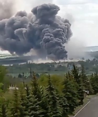 Російська авіація вдарила по заводу Knauf на Донеччині – голова ОВА /Фото 1