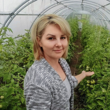 Ірина Бабич, власниця тепличного господарства