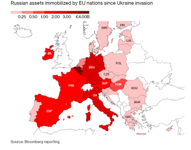 У ЄС майже зупинилося блокування активів підсанкційних російських мільярдерів – Bloomberg /Фото 1
