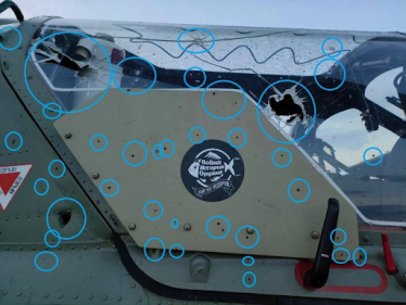 Повреждение российского Ка-52 после удара ATACMS М-39. Фото: Twitter TheDeadDistrict