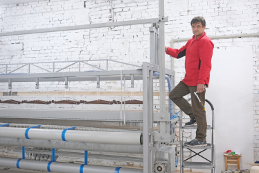 Олександр Масловський - підрядник який вивіз устаткування. /Анна Наконечна