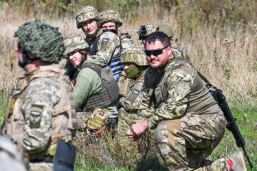 Підготовка українських солдатів американськими ветеранами /Getty Images