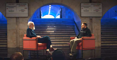 Девід Леттерман та Володимир Зеленський на Netflix /скріншот з Netflix