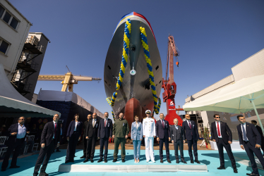 В Турции на воду спустили украинский корвет «Гетман Иван Выговский» – ВМС (фото) /Фото 3