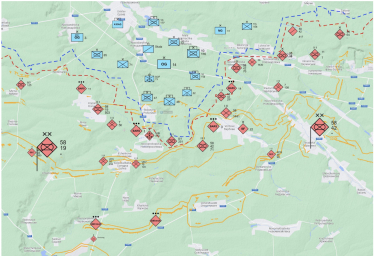 Зона атаки ВСУ достаточно ограничена – около 10 км в ширину. /изображение Osint-аналитика Def Mon