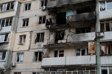 Фото наслідків обстрілу Києва
