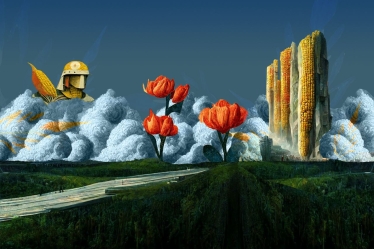 Як палає Кремль. Нейромережі генерують картини з тексту і допомагають збирати на ЗСУ. Чи може нейроарт стати бізнесом /Фото 5