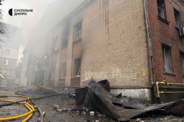 У Дніпрі зруйновано редакції телекомпанії «Суспільне» і Українського радіо внаслідок атаки росіян /Фото 1