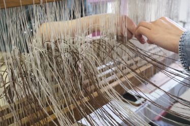 Підготовка верстату - протягування сольви. /Анна Наконечна