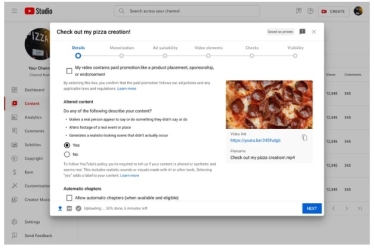 YouTube вимагатиме від авторів контенту позначати відео, створені за допомогою ШІ /Фото 1