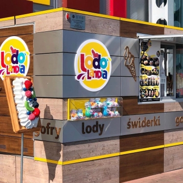 Один із фургончиків Sweet Gallery, в якому продається морозиво під брендом Lodolandia. /facebook.com/LodolandiaKolacznaOkraglo