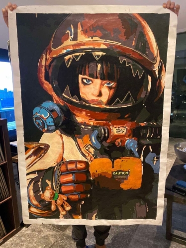 Картина колишньої голови НБУ Валерії Гонтаревої продається на аукціоні. Гроші підуть військовим /Фото 1