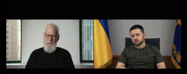 «Наступний гість: Володимир Зеленський». Про що Леттерман говорив із президентом у своєму шоу на Netflix /Фото 1