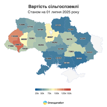 Вартість гектара землі в Україні зросла на 60% після запуску земельного ринку – «Опендатабот» /Фото 2
