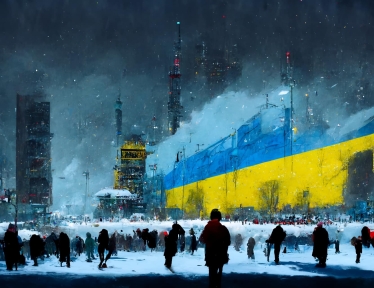 Як палає Кремль. Нейромережі генерують картини з тексту і допомагають збирати на ЗСУ. Чи може нейроарт стати бізнесом /Фото 4