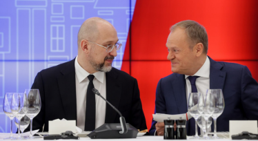 Денис Шмыгаль и Дональд Туск /Пресс-служба Кабинета министров