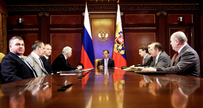 Дмитро Медведєв в роки свого президенства. /Getty Images