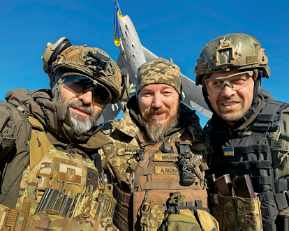 Всеволод Кожемяко, Роберт Бровді, Андрій Оністрат /особистий архвів Андрія Оністрата