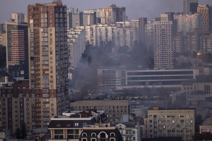 Іранські дрони-камікадзе обстріляли Київ 17 жовтня /Getty Images