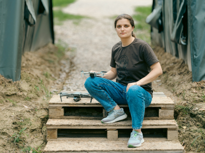 Мария Берлинская. Фото с курсов Victory Drones. /Антон Забельский для Forbes Ukraine