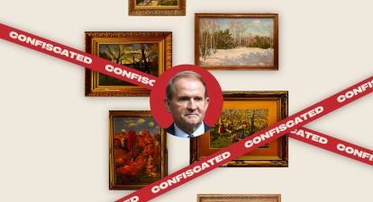 Колекція картин Віктора Медведчука /коллаж Анастасия Решетник