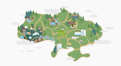 Резорти та відпочинок в Україні. Гід від Forbes Ukraine /ілюстрація Ілля Колесник для Forbes Ukraine