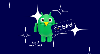 Android-версія застосунку Bird від ЛУН /колаж Анастасія Решетнік