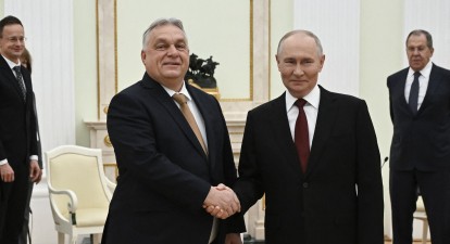 Віктор Орбан і Володимир Путін. Москва, 26 листопада 2025 року /Getty Images
