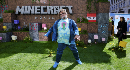 Актор Джек Блек на світовій прем’єрі «Minecraft: Фільм» у Лондоні, березень 2025 року /Getty Images