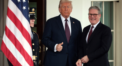 Президент США Дональд Трамп і премʼєр-міністр Великої Британії Кір Стармер /Getty Images