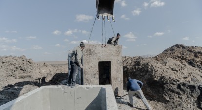 Будівництво фортифікацій на Харківщині, березень 2024. /Getty Images