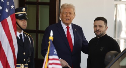 Президент США Дональд Трамп і президент України Володимир Зеленський, Білий дім, Вашингтон, 28 лютого 2025 року. /Getty Images