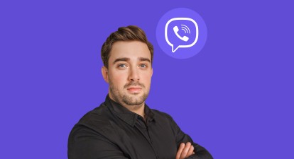 Ілля Бошняков, перший директор Rakuten Viber в Україні. /предоставлено пресс-службой/коллаж Анна Наконечная