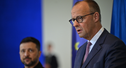Канцлер Німеччини Фрідріх Мерц і президент України Володимир Зеленський. Берлін, 28 травня 2025 року /Getty Images
