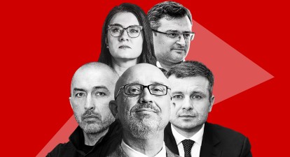 Найважчий рік України. Про що говорили Данілов, Резніков, Марченко, Свириденко, Кулеба та інші топпосадовці в 2022 році. Головні інтерв'ю Forbes /Колаж Анна Наконечна