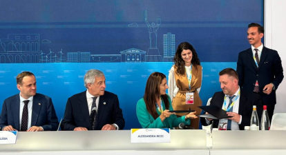 Укрексімбанк та SACE (Італія) підписали Меморандум про взаєморозуміння для розвитку міжнародного співробітництва /Фото Укрексімбанк