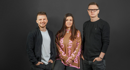 Засновники Mate academy (зліва направо) Максим Лисак, Анна Апостол та Роман Апостол /предоставлено пресс-службой