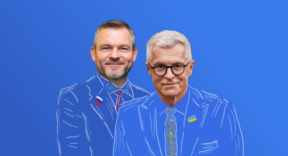 Петер Пеллегріні, Іван Корчок, Словаччина /Фото из личного архива/коллаж Александра Карасева