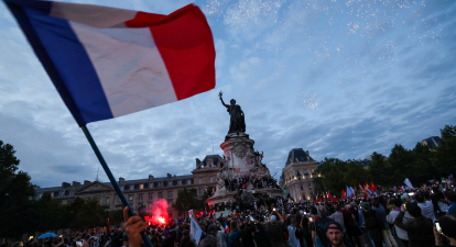 Митинг на площади Республики в Париже 7 июля 2024 года /Getty Images