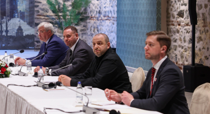 Українські переговорники в Стамбулі 16 травня 2025 року /Getty Images
