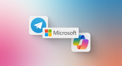 Microsoft Copilot, Copilot, Telegram /колаж Анастасія Решетнік