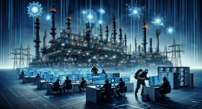 Кібератаки на критичну інфраструктуру /ілюстрація згенерована Олександром Скоріченко за допомогою ШІ DALL-E
