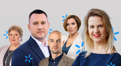 На фото (зліва направо): Оксана Олійник, Костянтин Вечір, Сергій Сухорук, Ганна Захараш, Тетяна Лукинюк /Фото з особистого архіву/колаж Олександра Карасьова