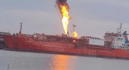 Росіяни 17 листопада атакували турецький танкер у порту Ізмаїл. /Andrii Klymenko / Facebook